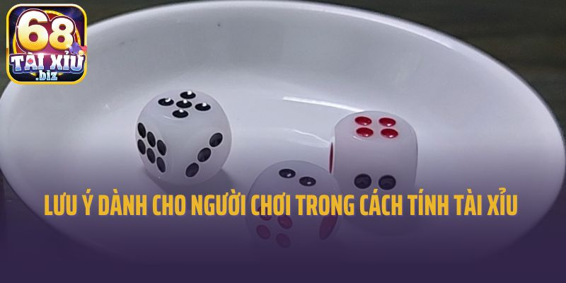 Lưu ý dành cho người chơi trong cách tính tài xỉu