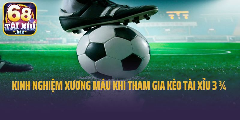 Chia sẻ một số kinh nghiệm xương máu khi tham gia kèo tài xỉu 3 ¾